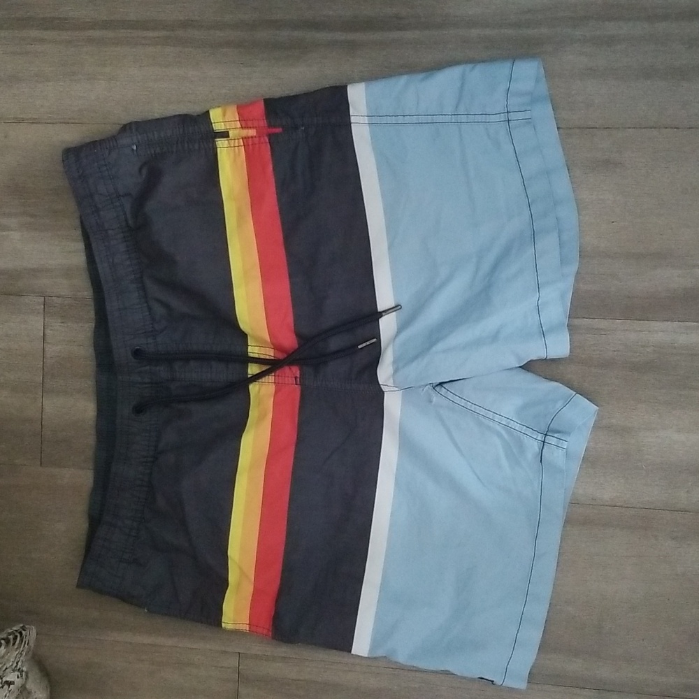 Micros Striped Swim Shorts Size S